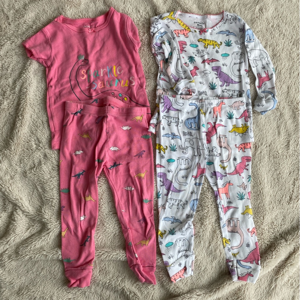 Carters 18 month Dino PJs